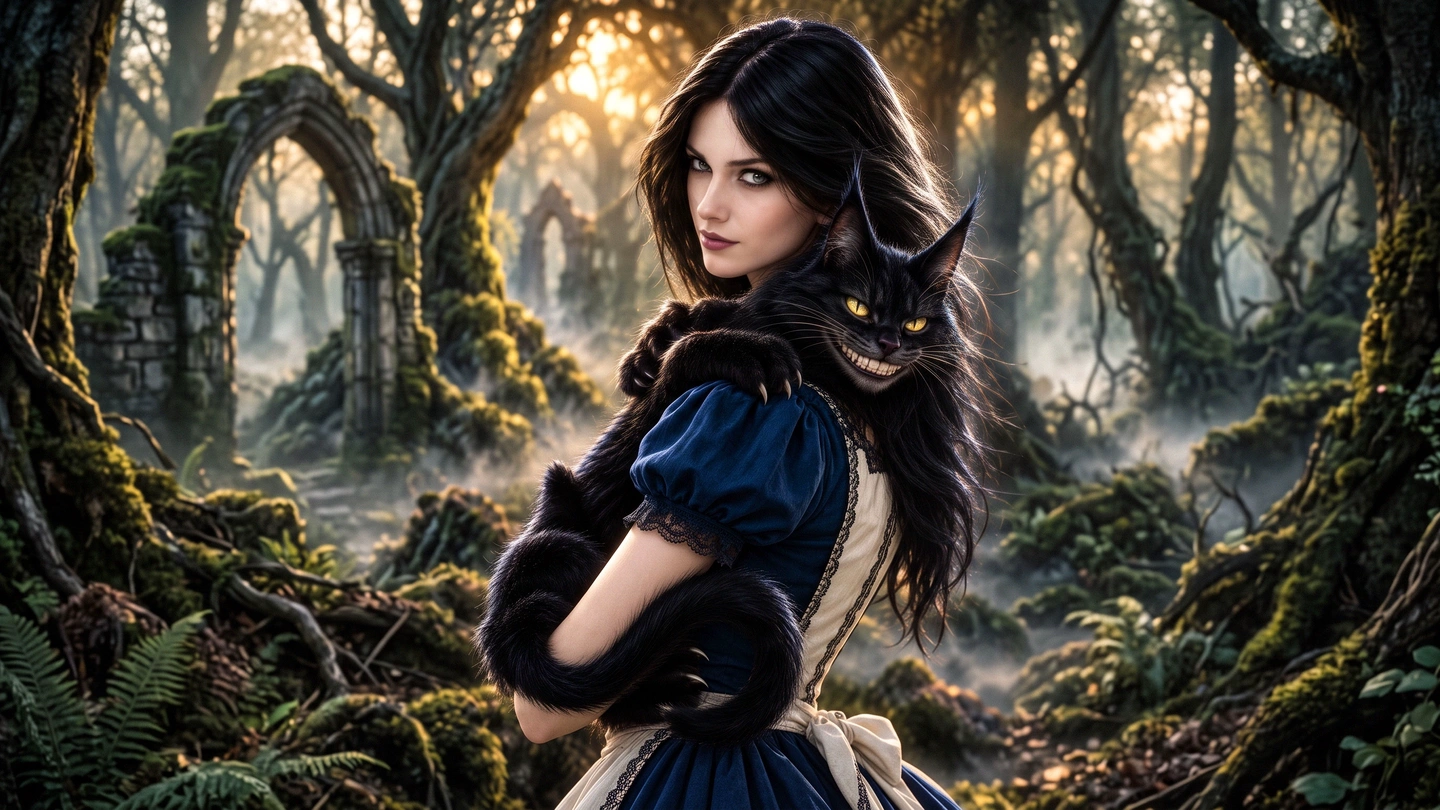 Alicia y Cheshire