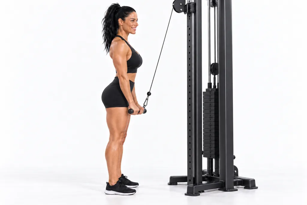 Cable Triceps Pushdown, frame 2 of 2