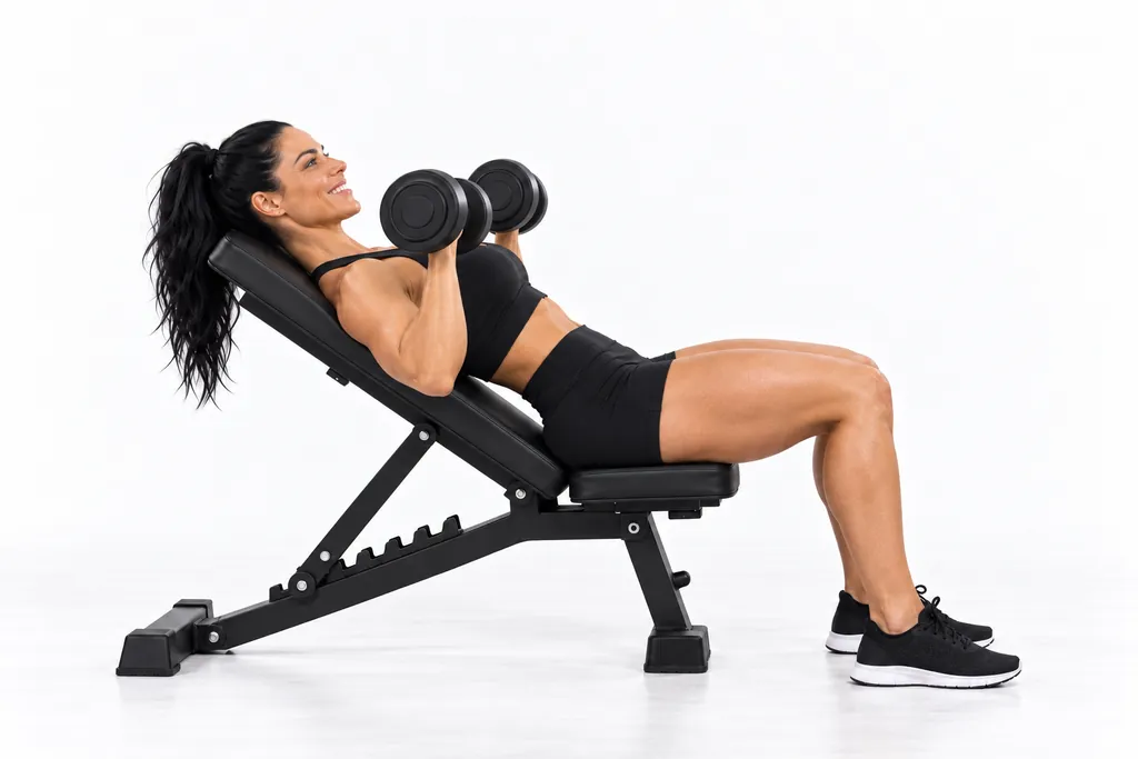 Incline Dumbbell Press, frame 2 of 2