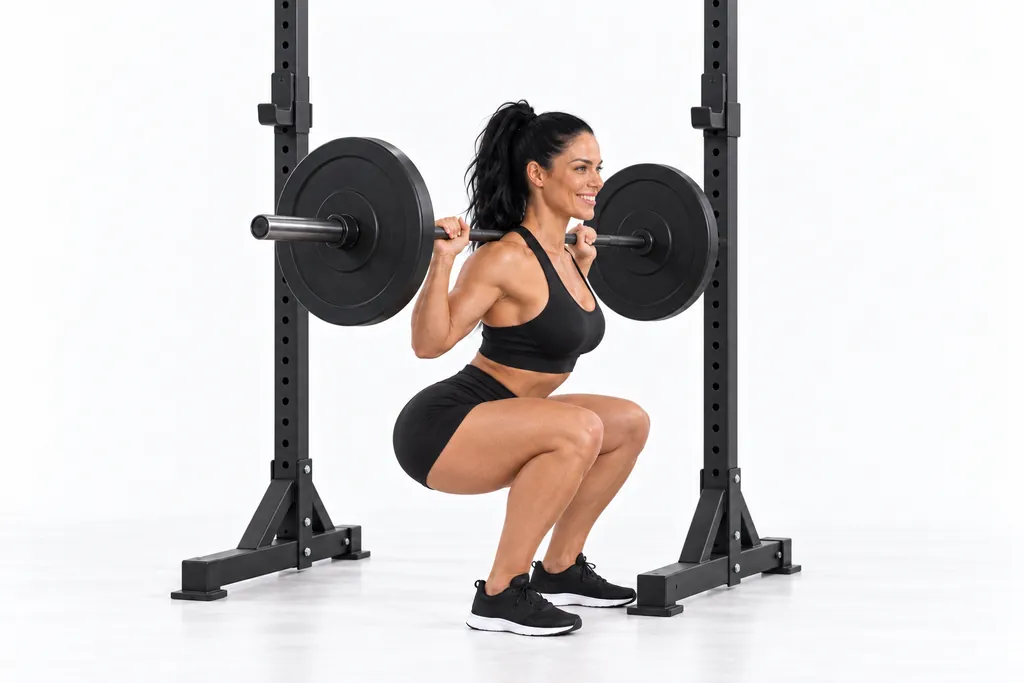 Barbell Back Squat, frame 2 of 2