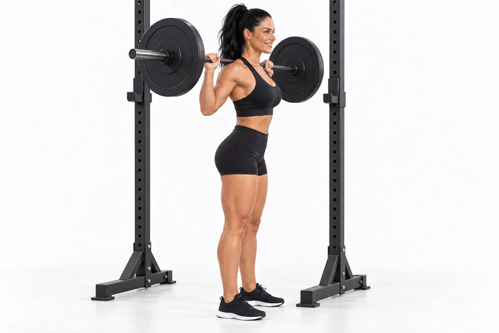 Barbell Back Squat, frame 1 of 2