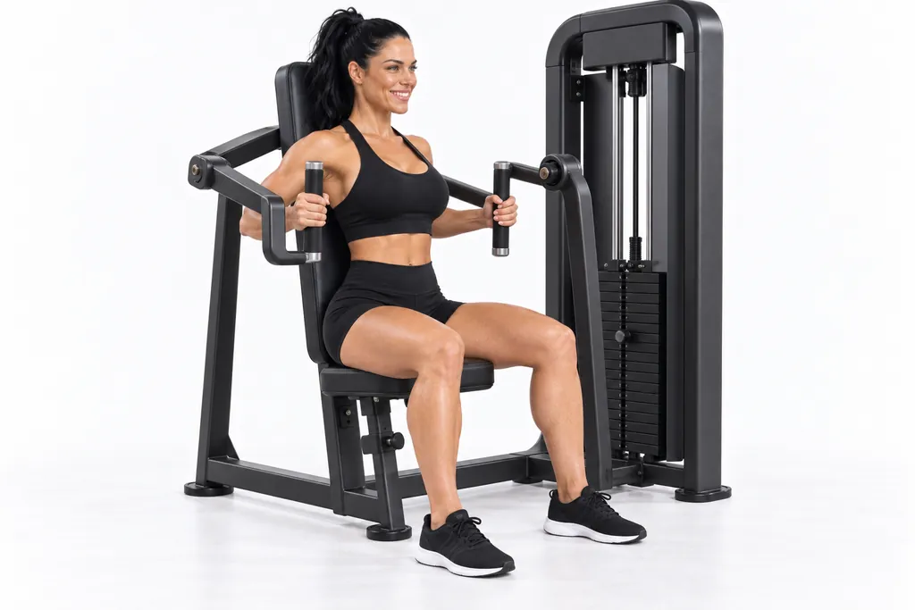 Machine Chest Press, frame 1 of 2