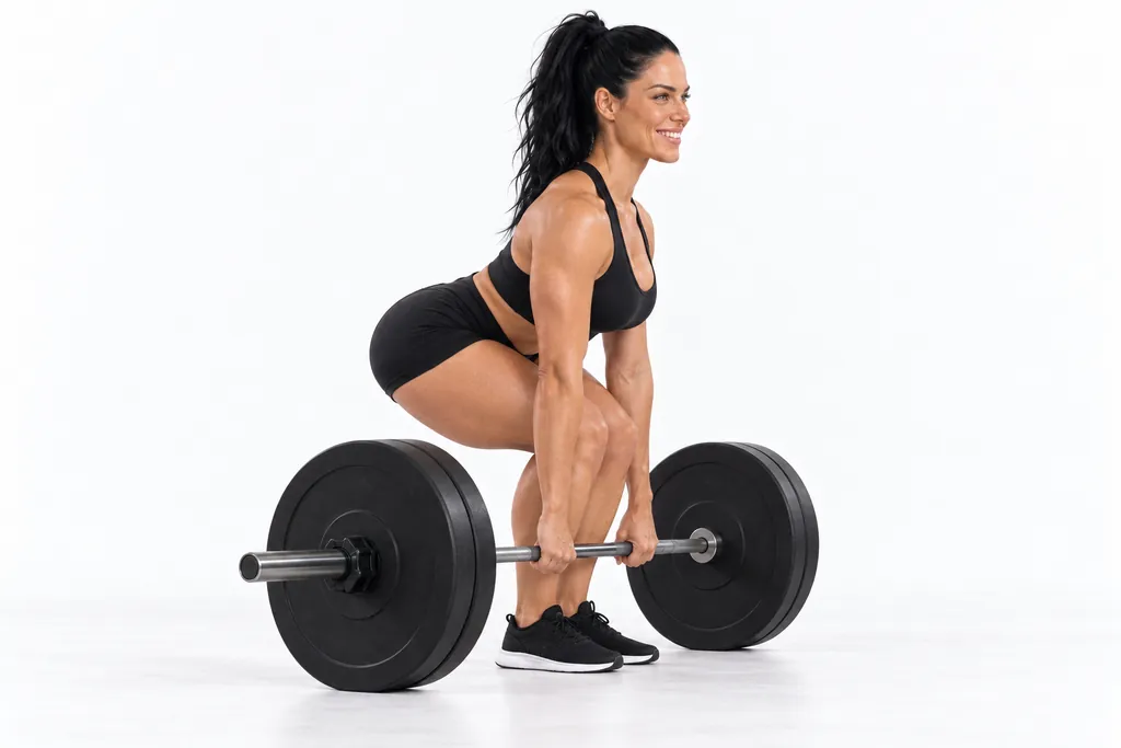 Barbell Deadlift, frame 1 of 2