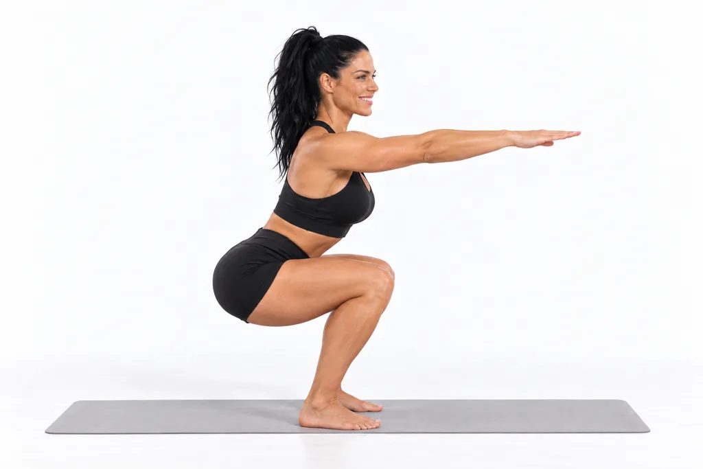 Bodyweight Squat, frame 2 of 2